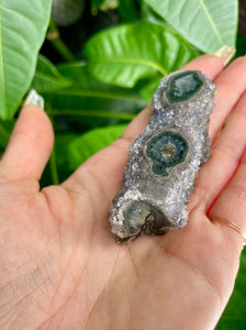 raw galaxy amethyst double stalactite