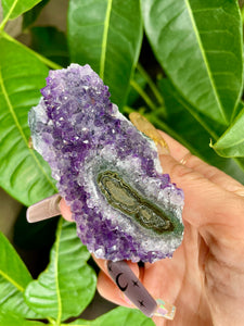 raw amethyst druzy stalactite