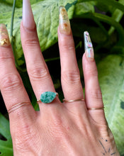 Load image into Gallery viewer, jade leaf crystal ring ♡ handmade for you ♡