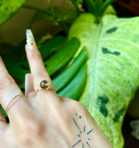 little smoky quartz ring