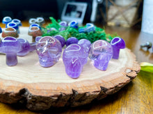 Load image into Gallery viewer, amethyst mini crystal skull
