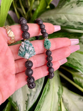 Load image into Gallery viewer, tree agate leaves bracelet set