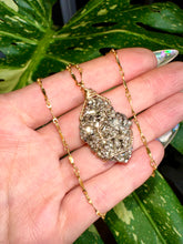 Load image into Gallery viewer, raw pyrite nug necklace  🍃