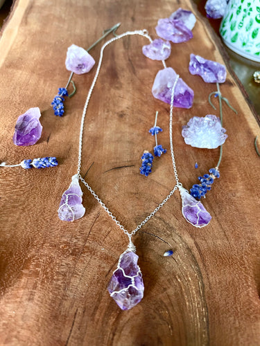 Amara Amethyst Necklace | sterling silver or gold