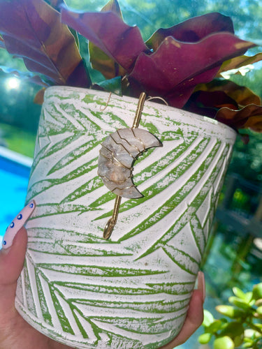 moon crystal pot hanger