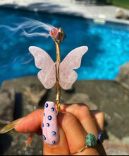 Load image into Gallery viewer, crystal butterfly smoke ring ♡ **pre-order** ♡