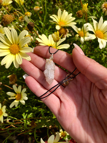 little fairy quartz necklace