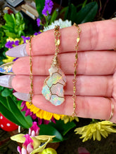 Load image into Gallery viewer, raw opal necklace 14k gold 🌸