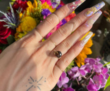 Load image into Gallery viewer, smoky quartz sphere ring