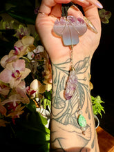 Load image into Gallery viewer, raw amethyst mushroom dangle