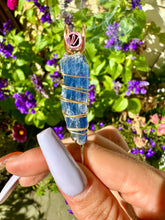 Load image into Gallery viewer, raw blue kyanite smoke ring *pre-order*