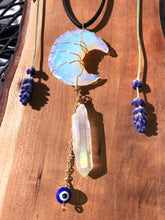Load image into Gallery viewer, opalite moon protection dangle