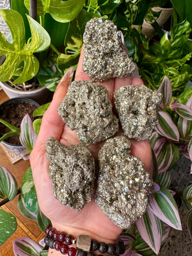 raw pyrite cluster