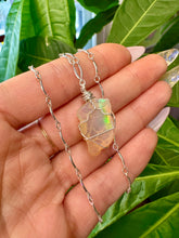 Load image into Gallery viewer, raw opal necklace sterling silver ♡