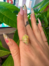 Load image into Gallery viewer, raw opal ring 14k gold- size 7 ♡
