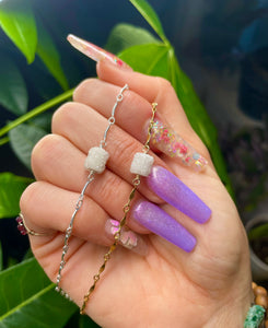 lil quartz druzy necklace