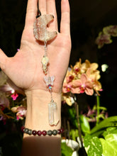 Load image into Gallery viewer, quartz moon opal aura decor dangle