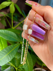 lil quartz druzy necklace