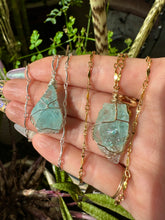 Load image into Gallery viewer, raw aquamarine necklace