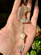 Load image into Gallery viewer, quartz moon opal aura decor dangle