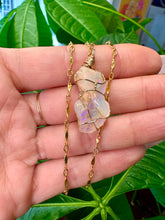 Load image into Gallery viewer, raw opal necklace 14k gold 💜