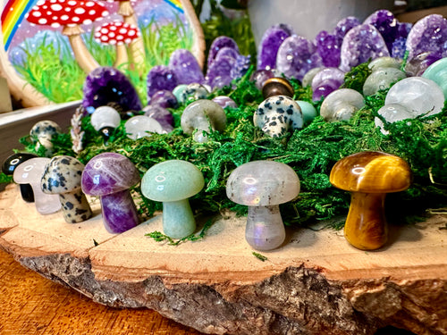mini crystal mushroom