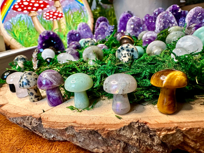 mini crystal mushroom