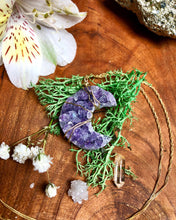 Load image into Gallery viewer, little luna amethyst necklace