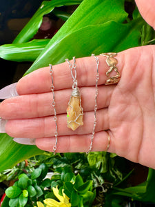 raw opal necklace sterling silver 🌼