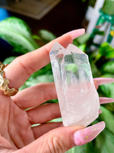 large clear quartz multi-point crystal