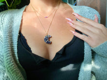 Load image into Gallery viewer, amethyst mini bar necklace