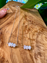 Load image into Gallery viewer, rainbow moonstone bar necklace