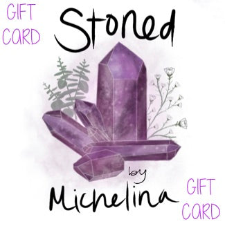 stoned handmade crystal jewelry gift card 